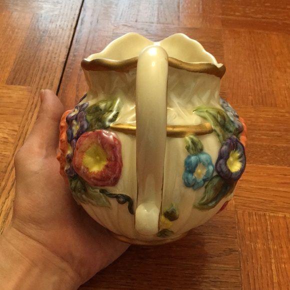 🥨TRADED🥨 Vintage Ceramic Pitcher💐Cottagecore Decor💐 - Picture 7 of 11
